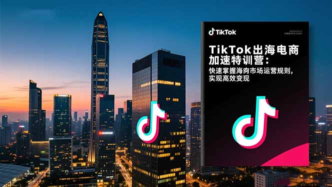 TikTok出海电商加速特训营-更新：快速掌握海外市场运营规则，实现高效变现-迦哆网创社