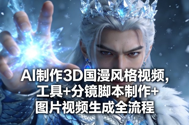 AI制作3D国漫风格视频，工具+分镜脚本制作+图片视频生成全流程-迦哆网创社