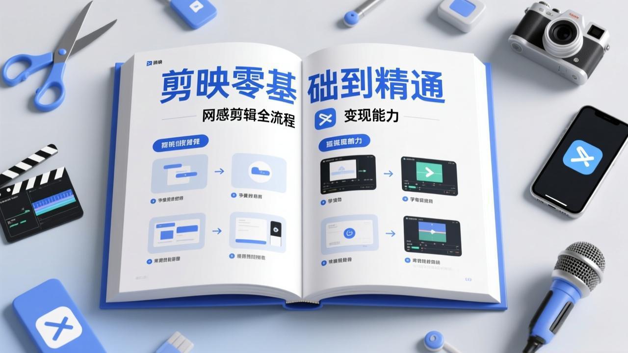 剪映零基础也能快速上手，从入门到精通掌握网感剪辑全流程，掌握能直接变现的剪辑能力-迦哆网创社