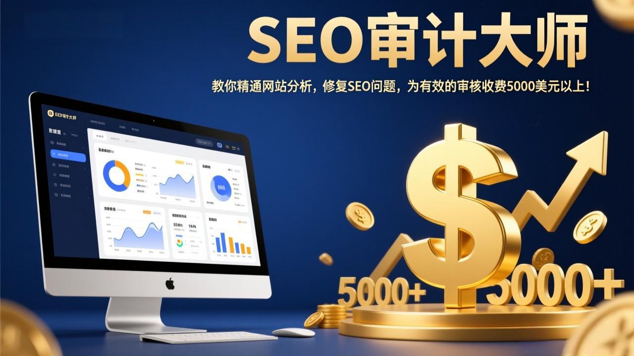 SEO审计大师：教你精通网站分析，修复SEO问题，为有效的审核收费5000美元以上！-迦哆网创社
