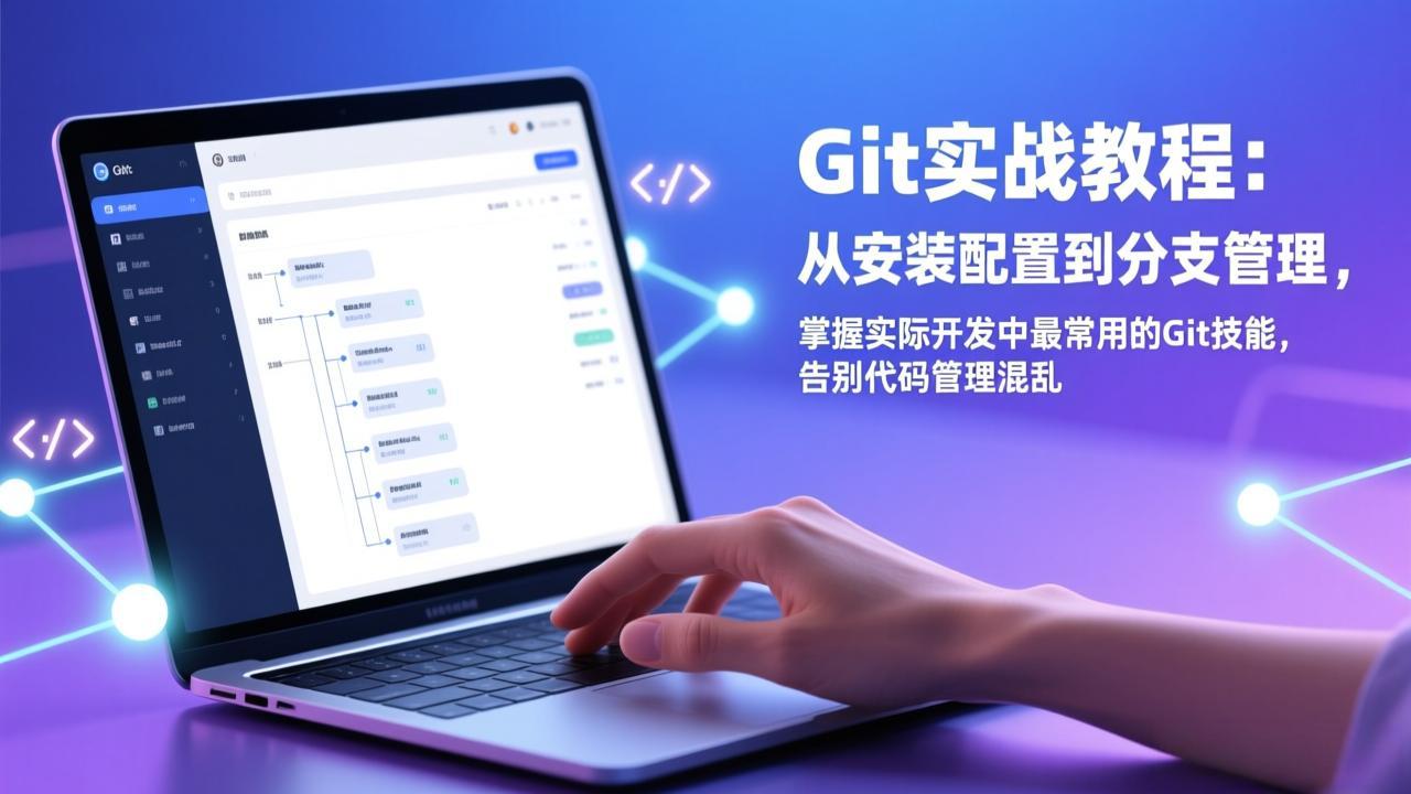 Git实战教程：从安装配置到分支管理，掌握实际开发中最常用的Git技能，告别代码管理混乱-迦哆网创社