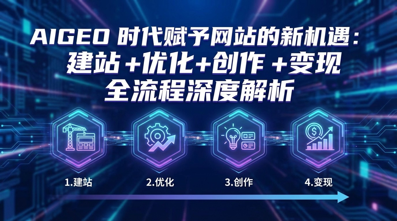 AIGEO+时代赋予网站的新机遇：建站+优化+创作+变现+全流程深度解析-迦哆网创社