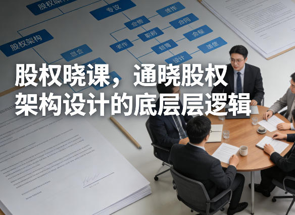 股权晓课，通晓股权架构设计的底层逻辑-迦哆网创社