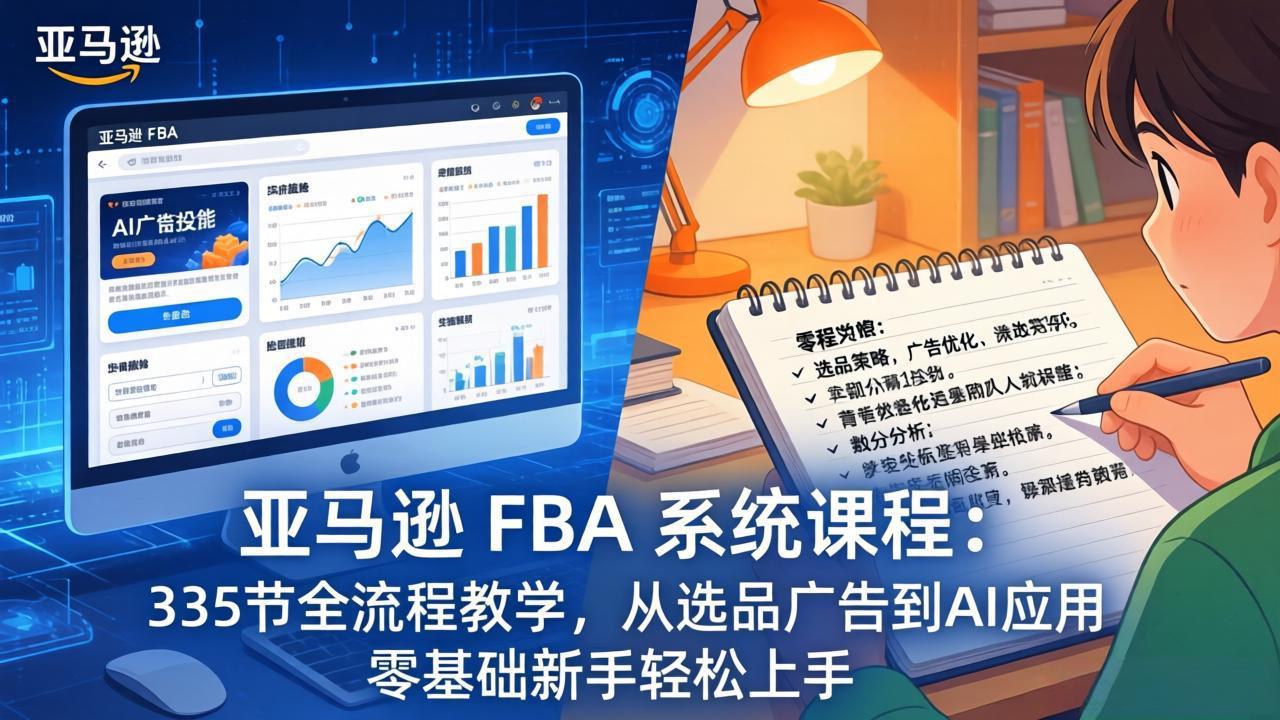 亚马逊 FBA 系统课程(更新26年3月-迦哆网创社