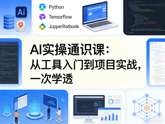 AI实操通识课，从工具入门到项目实战，一次学透-迦哆网创社