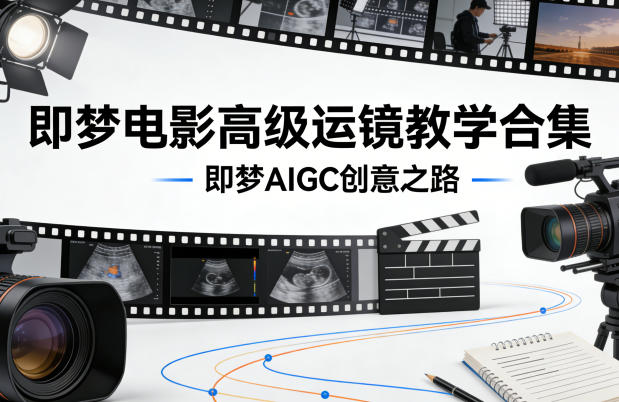 即梦电影高级运镜教学合集，即梦AIGC创意之路-迦哆网创社