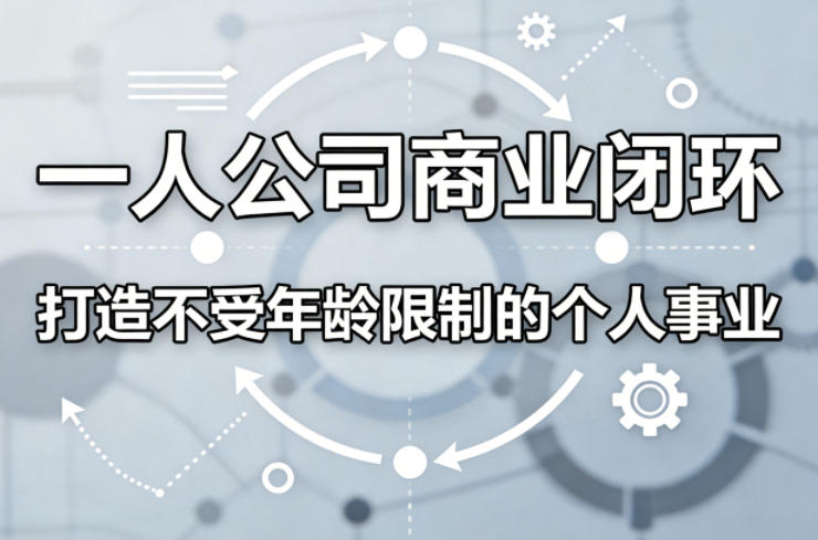 一人公司商业闭环，打造一份不受年龄限制的个人事业-迦哆网创社
