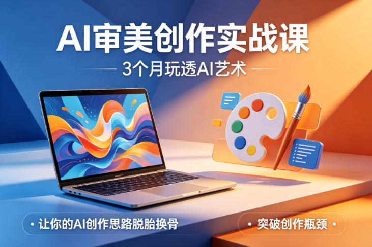 AI审美创作实战课，3个月玩透AI艺术，让你的AI创作思路脱胎换骨，突破创作瓶颈-迦哆网创社