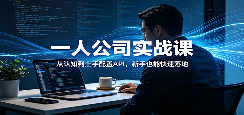 一人公司实战课：从认知到上手配置API，新手也能快速落地-迦哆网创社