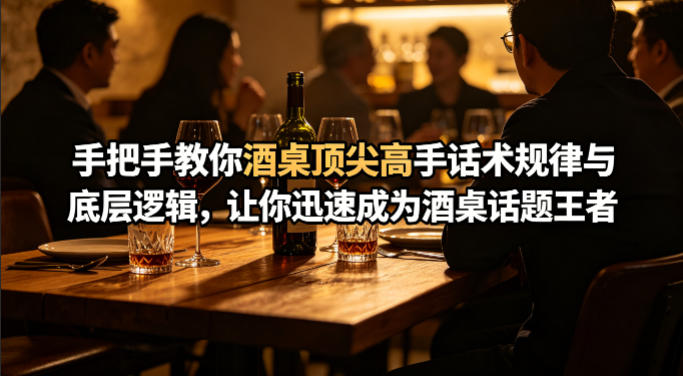 付费文章：手把手教你酒桌顶尖高手话术规律与底层逻辑，让你迅速成为酒桌话题王者(二十年全网独家经验分享)-迦哆网创社