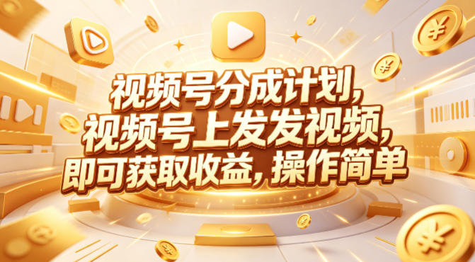 视频号分成计划，599元众筹的Red团队课程，视频号上发发视频，即可获取收益，操作简单-迦哆网创社