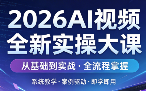 2026AI视频全新实操大课-迦哆网创社