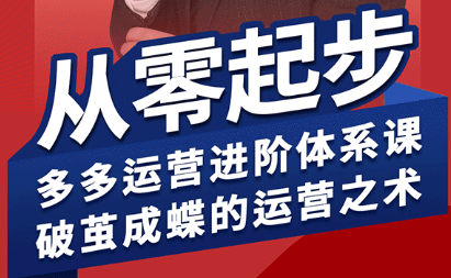 海神·拼多多运营进阶系统课(更新2026)-迦哆网创社