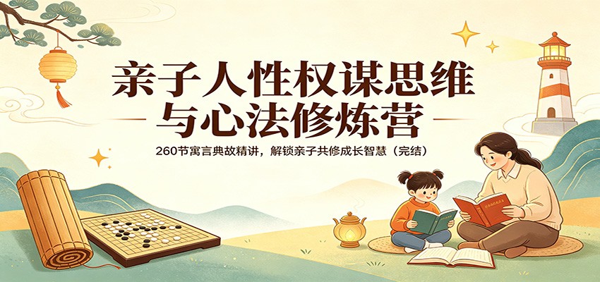 亲子人性权谋思维与心法修炼营：260节寓言典故精讲，解锁亲子共修成长智慧(完结)-迦哆网创社