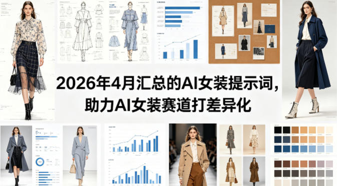 2026年4月汇总的AI女装提示词，助力AI女装赛道打差异化-迦哆网创社