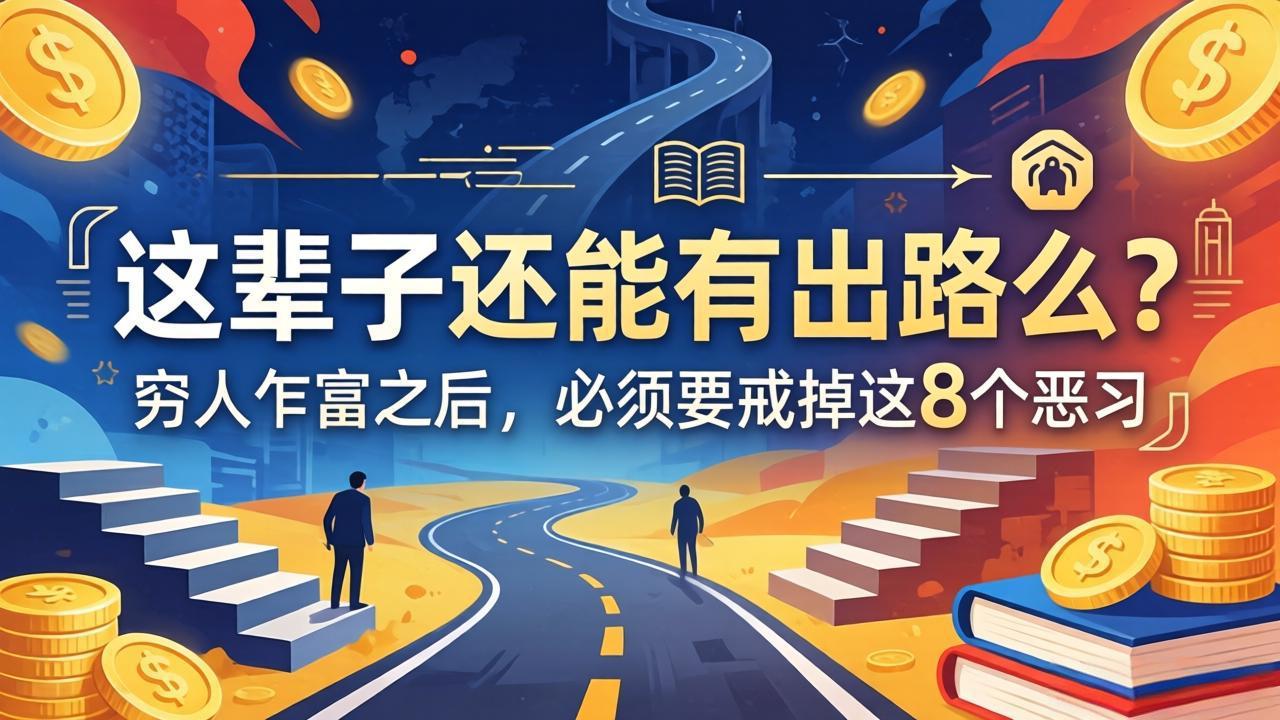 关于人生两篇付费文章【这辈子还能有出路么？】【穷人乍富之后，必须要戒掉这8个恶习】-迦哆网创社