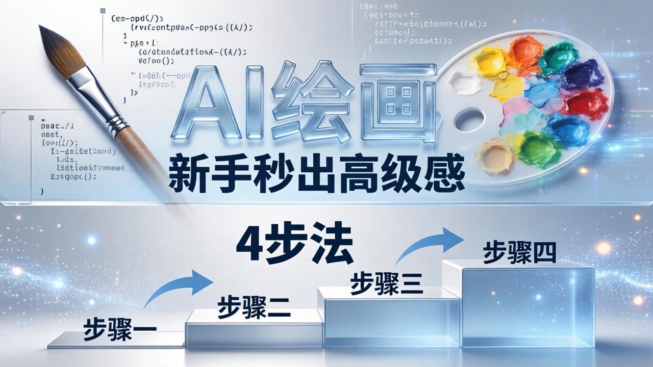 AI绘画入门别再硬磕了！即梦4步法：万能提示词公式+BRTR框架，新手秒出高级感-迦哆网创社