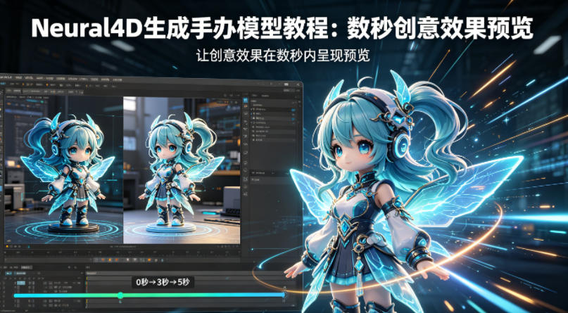 Neural4D生成手办模型教程，让创意效果在数秒内呈现预览-迦哆网创社