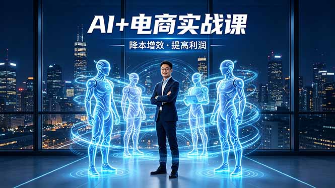AI+电商实战课，1人+N个AI 智能体，把SOP变AI员工，实现降本增效提高利润-迦哆网创社
