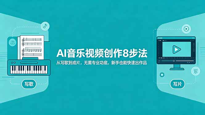 AI音乐视频创作8步法：从写歌到成片，无需专业功底，新手也能快速出作品-迦哆网创社