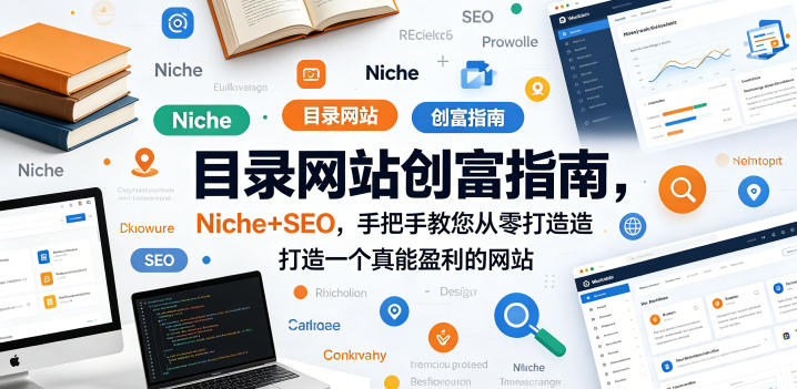 目录网站创富指南，Niche+SEO，手把手教您从零打造打造一个真能盈利的网站【原创双语字幕】-迦哆网创社