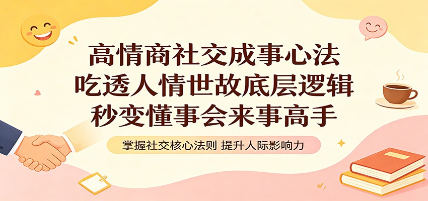 高情商社交成事心法：吃透人情世故底层逻辑，秒变懂事会来事高手-迦哆网创社