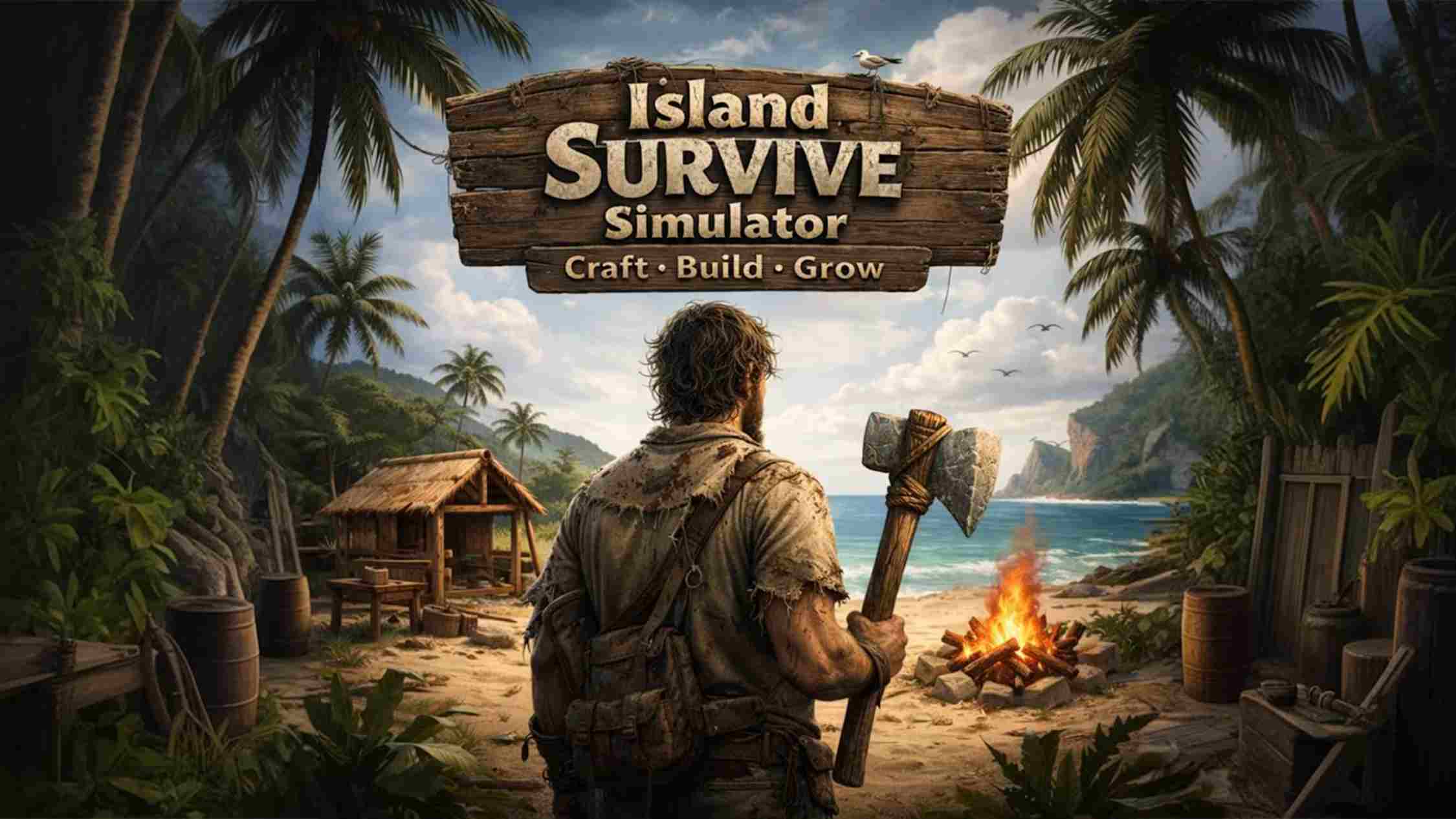 岛屿生存模拟器 .Island Survive Simulator – Craft, Build, Grow 英语-迦哆网创社