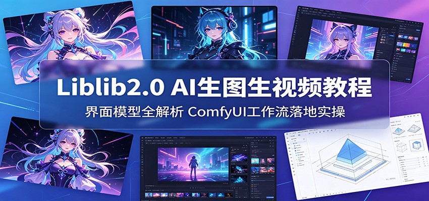 Liblib2.0 AI生图生视频教程:界面模型全解析,ComfyUI工作流落地实操-迦哆网创社