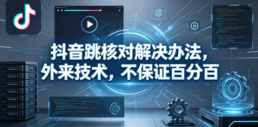 抖音跳核对解决办法，外来技术，不保证百分百-迦哆网创社