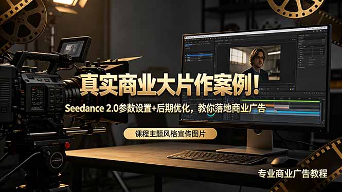 真实商业大片作案例！Seedance 2.0参数设置+后期优化，教你落地商业广告-迦哆网创社