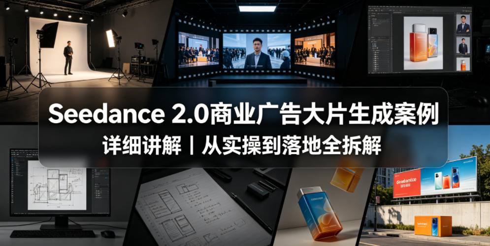 Seedance 2.0商业广告大片生成案例详细讲解｜从实操到落地全拆解-迦哆网创社