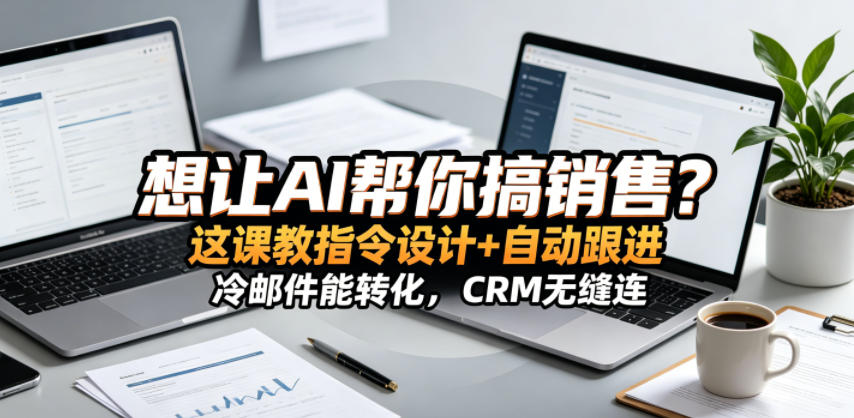 想让AI帮你搞销售?这课教指令设计+自动跟进,冷邮件能转化,CRM无缝连!【原创双语字幕】-迦哆网创社