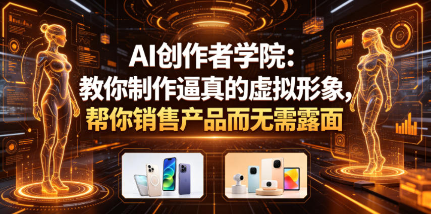 AI创作者学院:教你制作逼真的虚拟形象,帮你销售产品而无需露面【原创双语字幕】-迦哆网创社