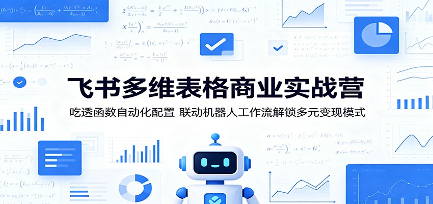 飞书多维表格商业实战营：吃透函数自动化配置，联动机器人工作流解锁多元变现模式-迦哆网创社