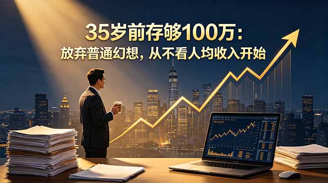 35岁前存够100万：放弃普通幻想，从不看人均收入开始-迦哆网创社