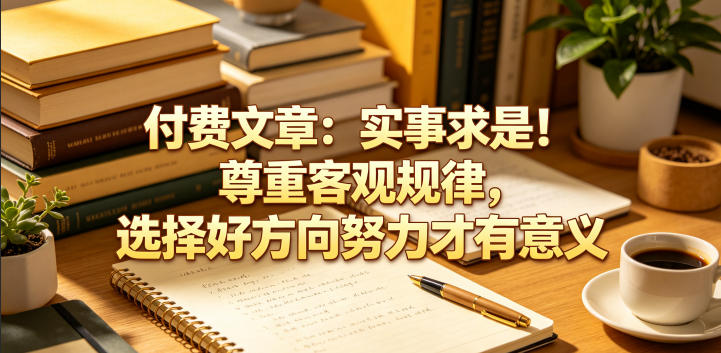 付费文章:实事求是!尊重客观规律,选择好方向努力才有意义-迦哆网创社