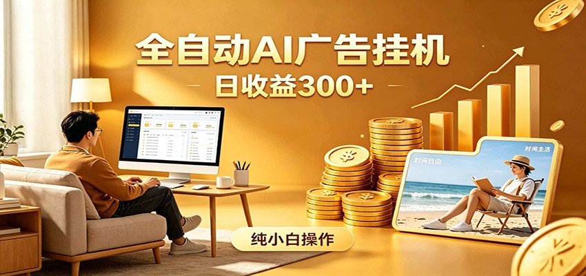 AI风口项目，全程解放双手，后台自动运行赚取收益，每天稳定收益300+-迦哆网创社