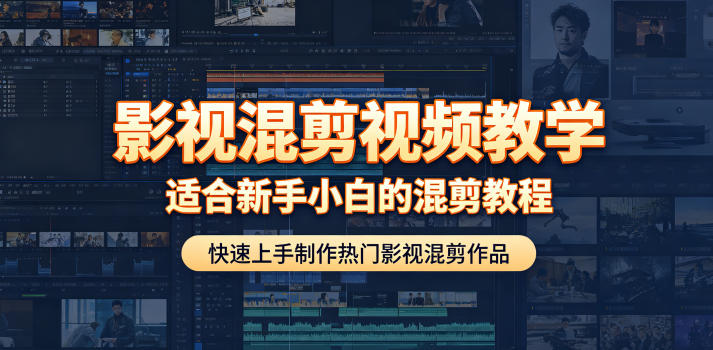 影视混剪视频教学，适合新手小白的混剪教程，快速上手制作热门影视混剪作品-迦哆网创社