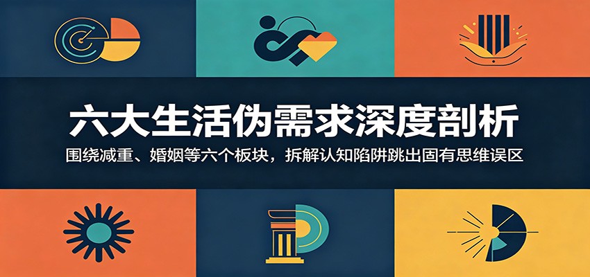 六大生活伪需求深度剖析:围绕减重、婚姻等六个板块,拆解认知陷阱跳出固有思维误区-迦哆网创社
