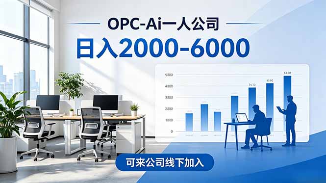 2026创业新风口—OPC一人公司模式震撼首发!日收益2000-6000+,项目绿色长久,安全稳健,合...-迦哆网创社