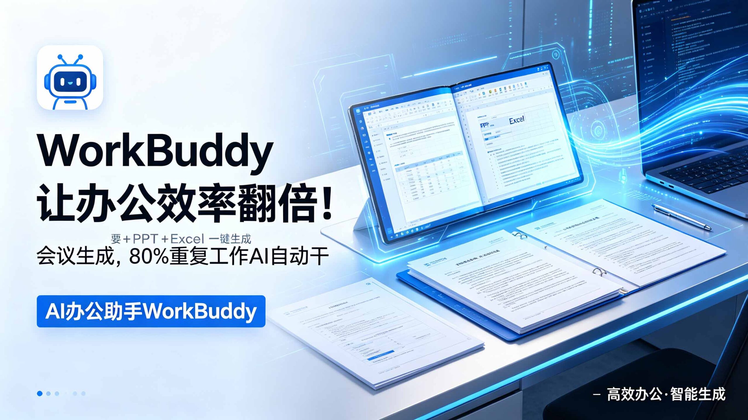 WorkBuddy让办公效率翻倍!会议纪要+PPT+Excel一键生成,80%重复工作AI自动干-迦哆网创社
