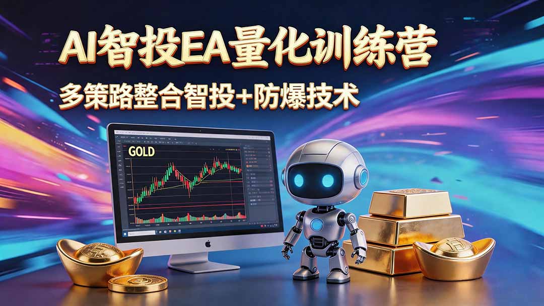 AI智投EA量化运营技术,自动化黄金操盘技术,小白也可以轻松上手日入1000+-迦哆网创社