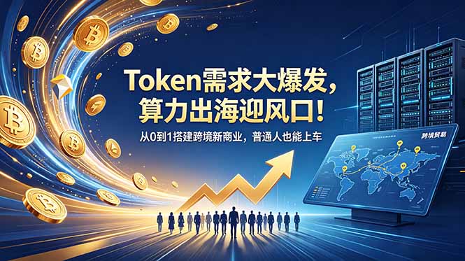 Token需求大爆发,算力出海迎风口!从0到1搭建跨境新商业,普通人也能上车-迦哆网创社