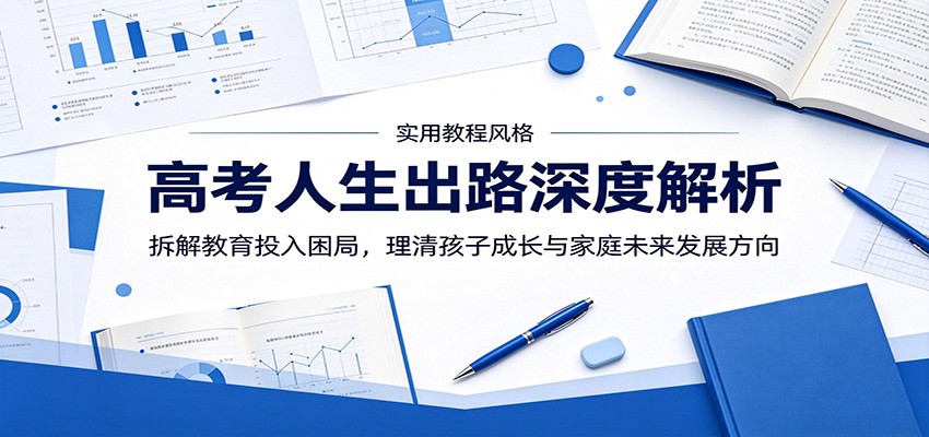 高考人生出路深度解析:拆解教育投入困局,理清孩子成长与家庭未来发展方向-迦哆网创社