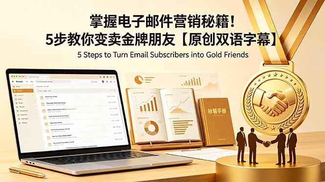 掌握电子邮件营销秘籍！5步教你变卖金牌朋友【原创双语字幕】-迦哆网创社