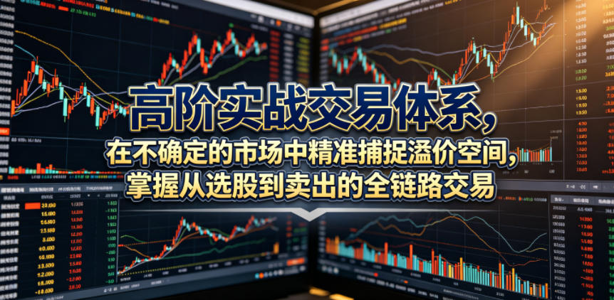高阶实战交易体系，在不确定的市场中精准捕捉溢价空间，掌握从选股到卖出的全链路交易心法(更新6月)-迦哆网创社