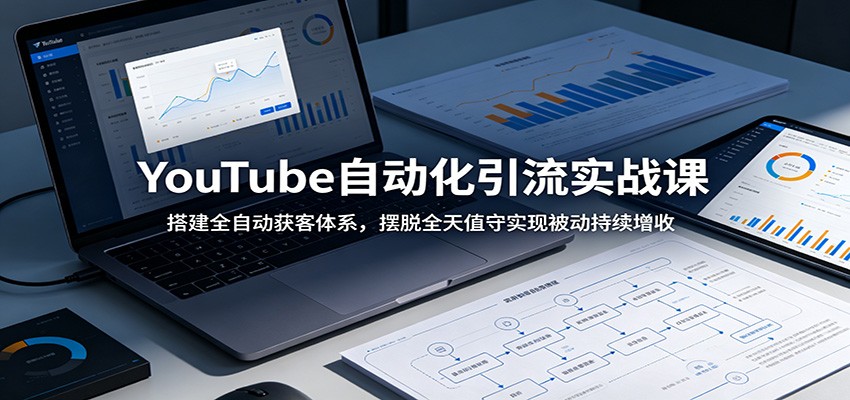 YouTube自动化引流实战课：搭建全自动获客体系，摆脱全天值守实现被动持续增收-迦哆网创社