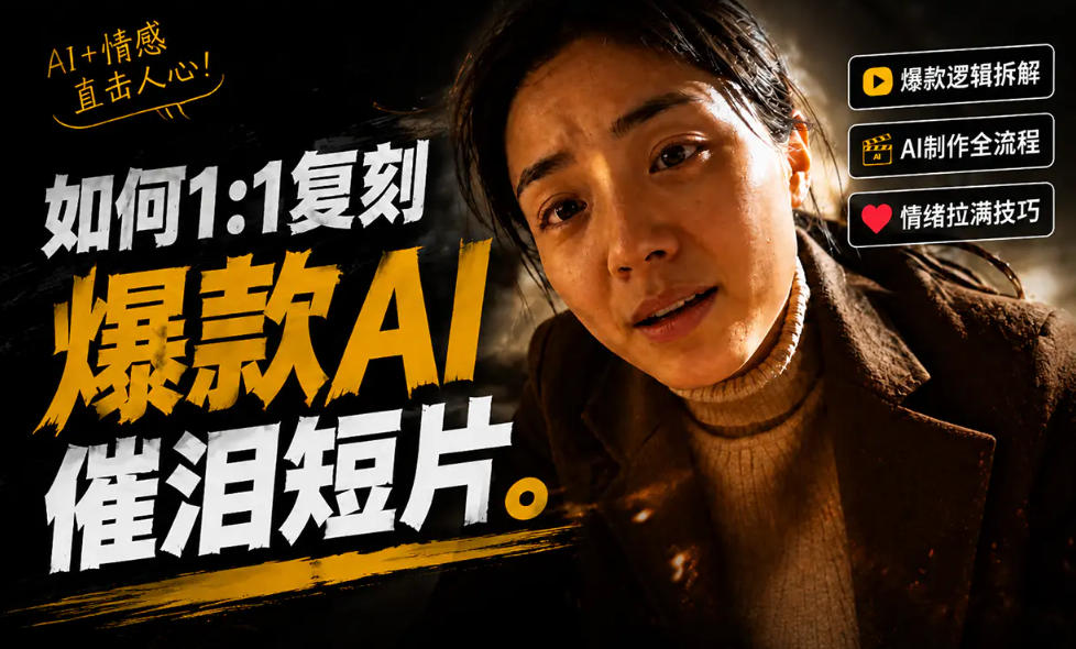 豆包+Gemini生成真人AI短剧-拆解复刻百万爆款第一人称短片，一站式讲透爆款复刻全流程-迦哆网创社
