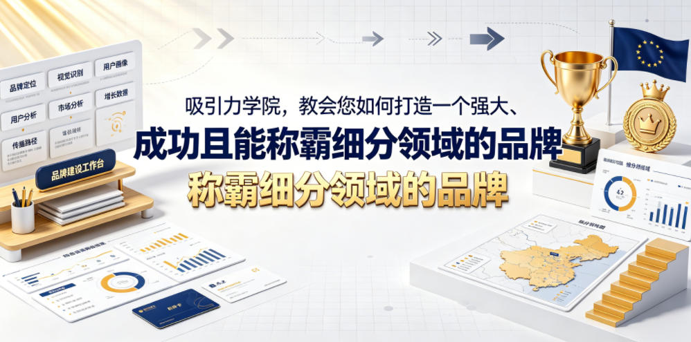 吸引力学院,教会您如何打造一个强大、成功且能称霸细分领域的品牌!【原创双语字幕】-迦哆网创社