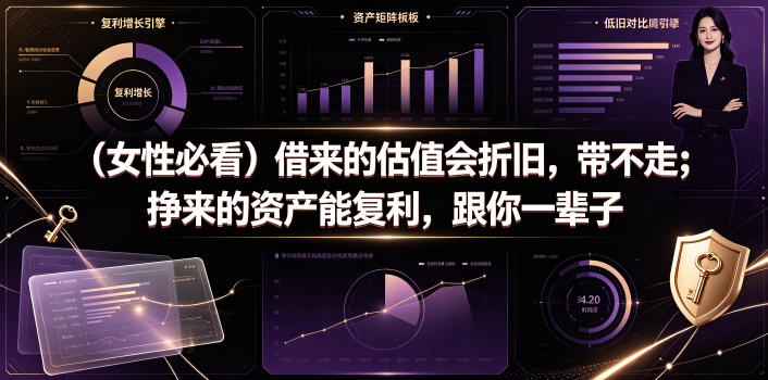 付费文章：(女性必看)借来的估值会折旧，带不走；挣来的资产能复利，跟你一辈子-迦哆网创社